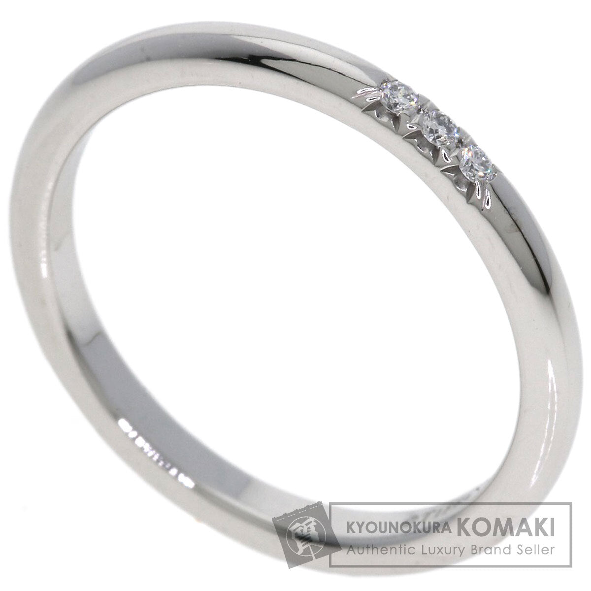 TIFFANY&Co. Forever 3P Diamond Ring Platinum PT950 Ladies [Used]
