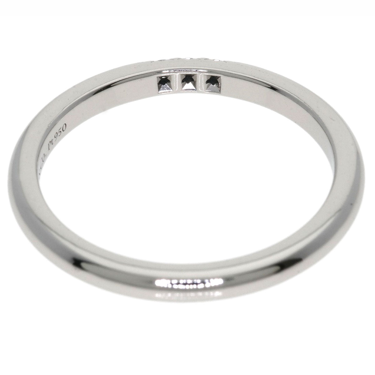 TIFFANY&Co. Forever 3P Diamond Ring Platinum PT950 Ladies [Used]