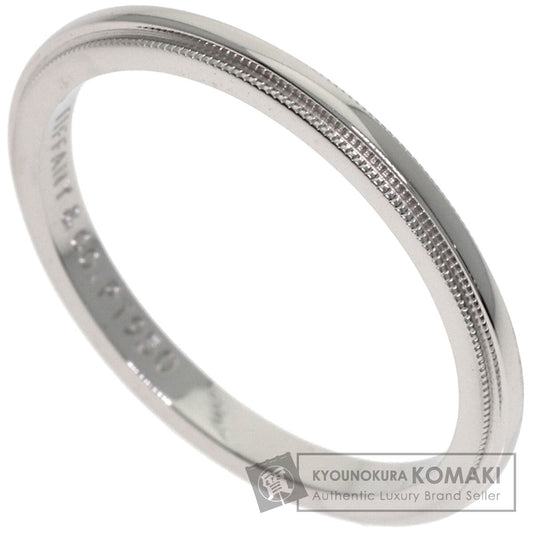 TIFFANY&Co. Milgrain Ring Platinum PT950 Ladies [Used]
