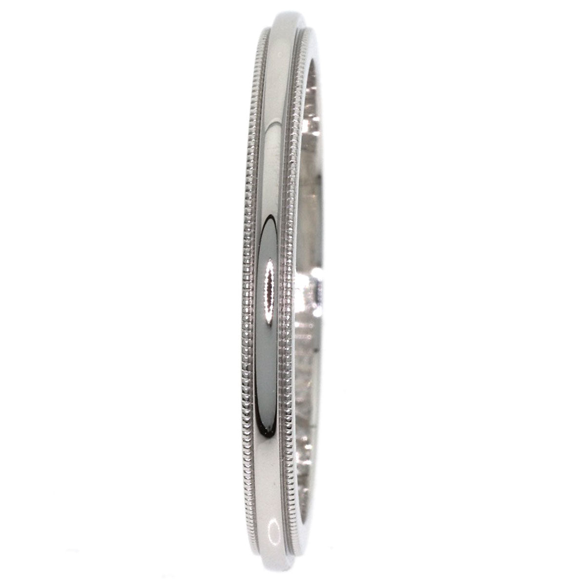 TIFFANY&Co. Milgrain Ring Platinum PT950 Ladies [Used]