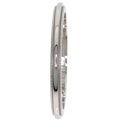 TIFFANY&Co. Milgrain Ring Platinum PT950 Ladies [Used]