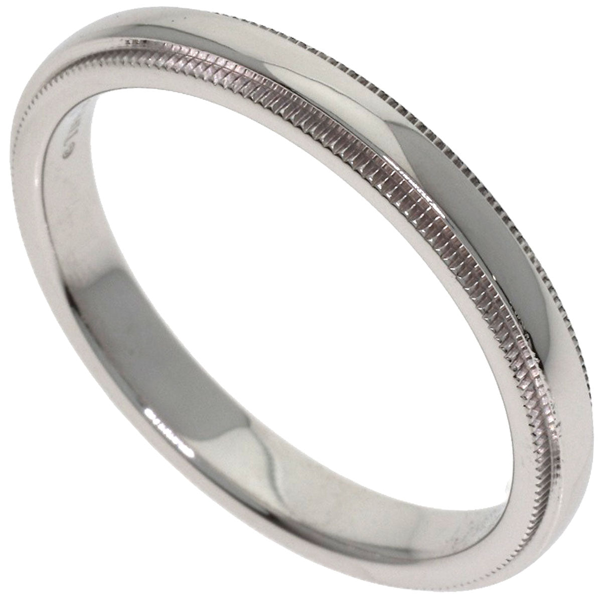 TIFFANY&Co. Milgrain Ring Platinum PT950 Ladies [Used]