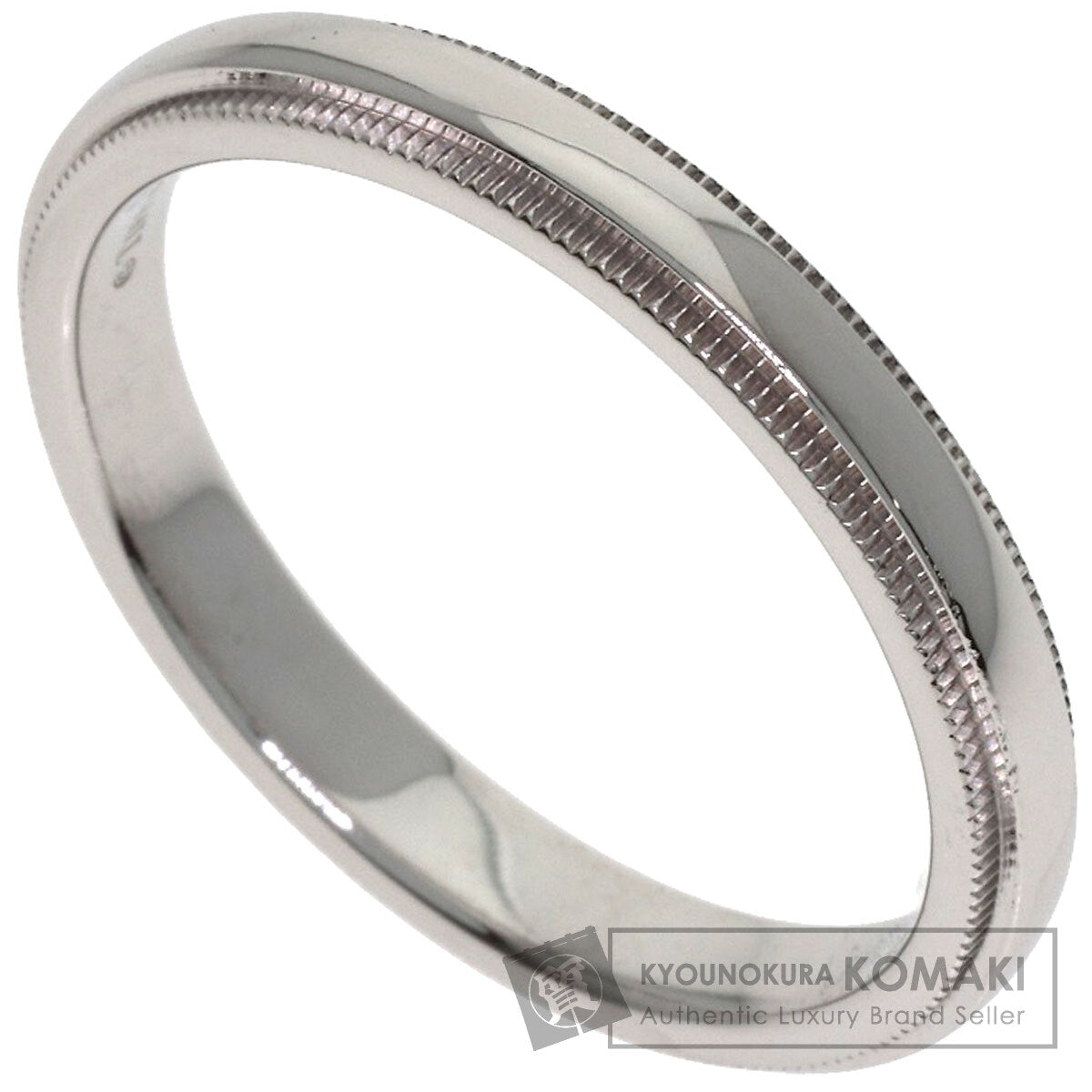 TIFFANY&Co. Milgrain Ring Platinum PT950 Ladies [Used]