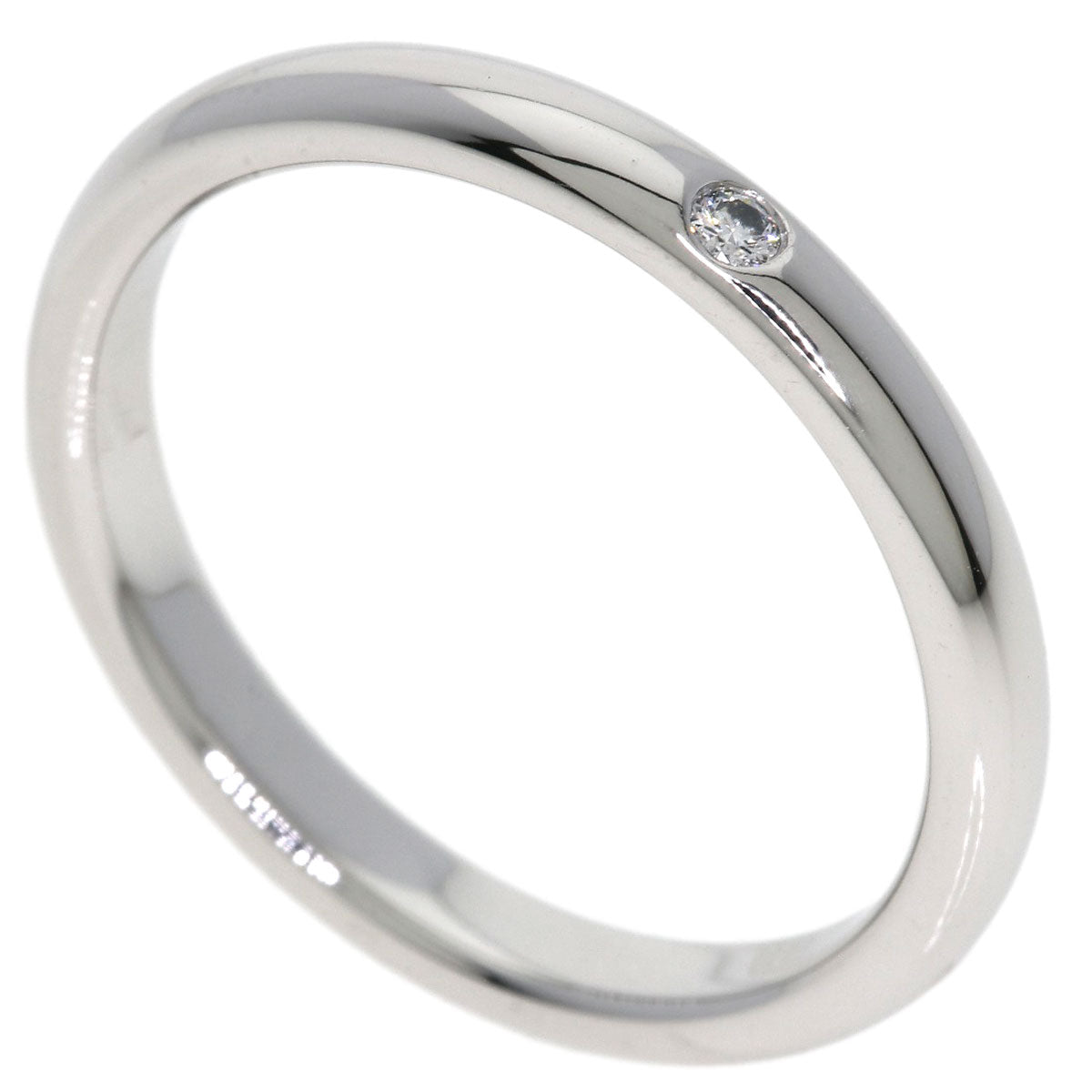 TIFFANY&Co. Wedding 1P Diamond Ring Platinum PT950 Ladies [Used]