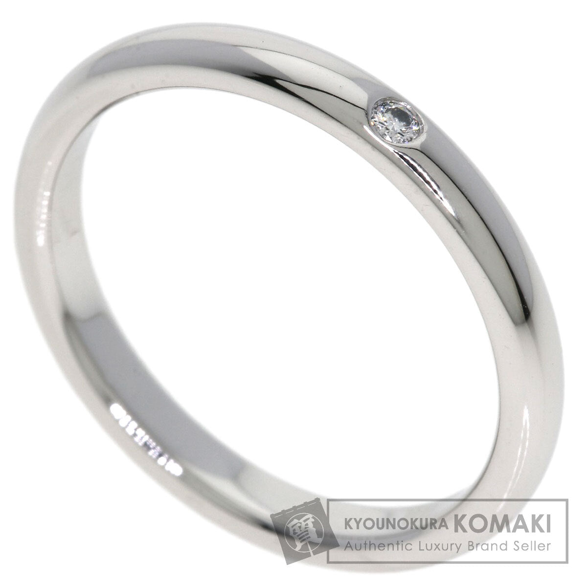 TIFFANY&Co. Wedding 1P Diamond Ring Platinum PT950 Ladies [Used]