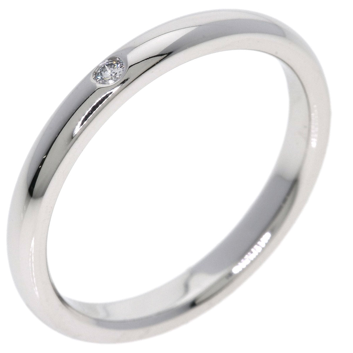 TIFFANY&Co. Wedding 1P Diamond Ring Platinum PT950 Ladies [Used]