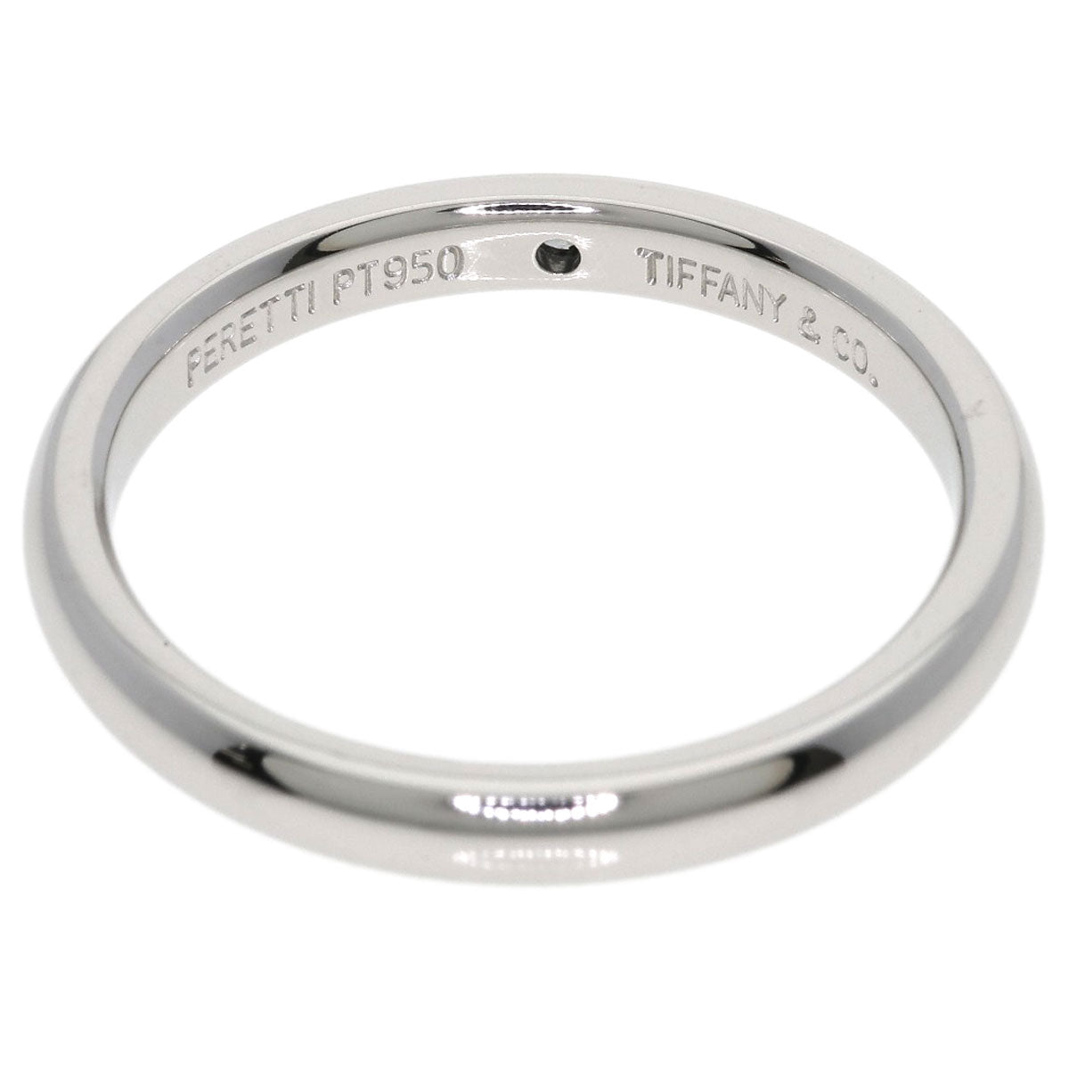 TIFFANY&Co. Wedding 1P Diamond Ring Platinum PT950 Ladies [Used]