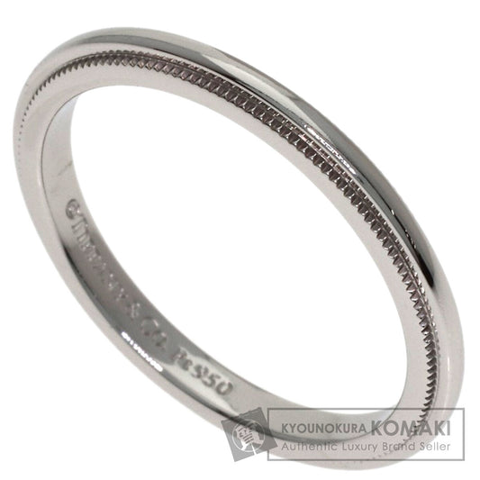 TIFFANY&Co. Milgrain Ring Platinum PT950 Ladies [Used]