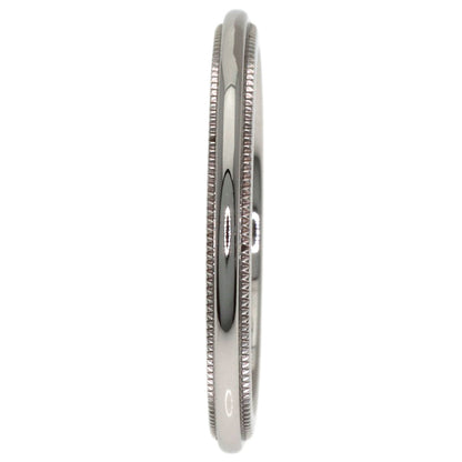 TIFFANY&Co. Milgrain Ring Platinum PT950 Ladies [Used]