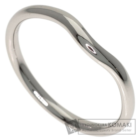 TIFFANY&Co. Curved band Ring Platinum PT950 Ladies [Used]