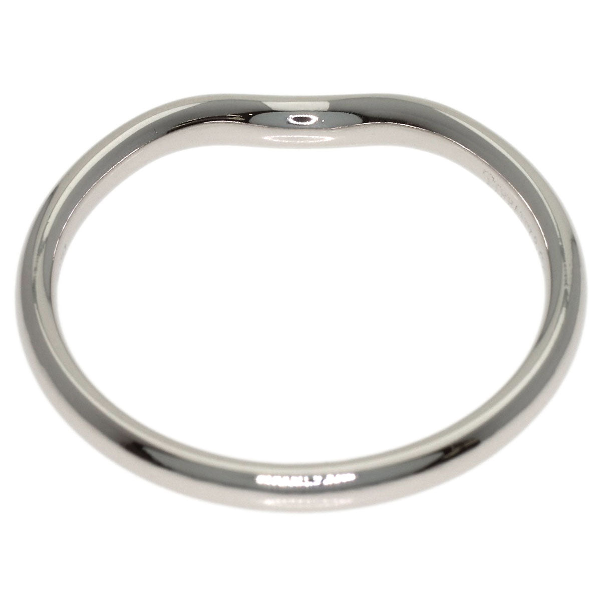 TIFFANY&Co. Curved band Ring Platinum PT950 Ladies [Used]