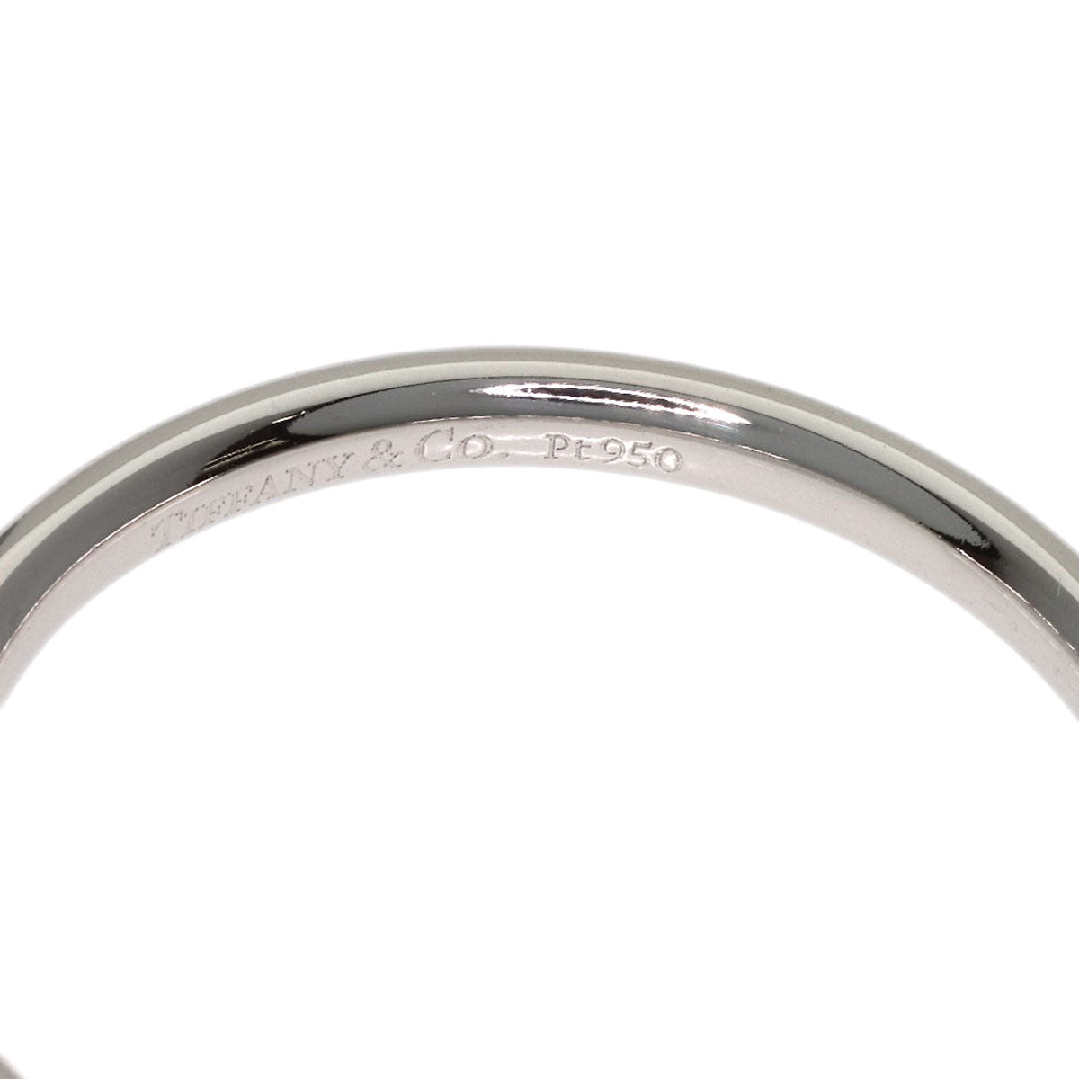 TIFFANY&Co. Curved band Ring Platinum PT950 Ladies [Used]