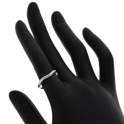 TIFFANY&Co. Curved band Diamond Ring Platinum PT950 Ladies [Used]