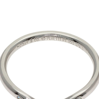 TIFFANY&Co. Curved band Diamond Ring Platinum PT950 Ladies [Used]