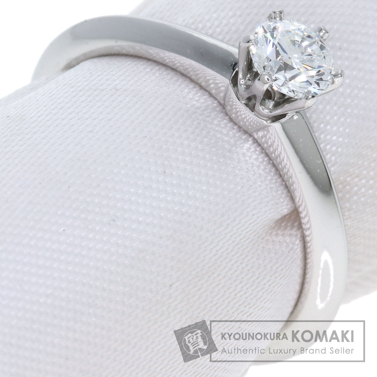 TIFFANY&Co. Solitaire Diamond Ring Platinum PT950 Ladies [Used]