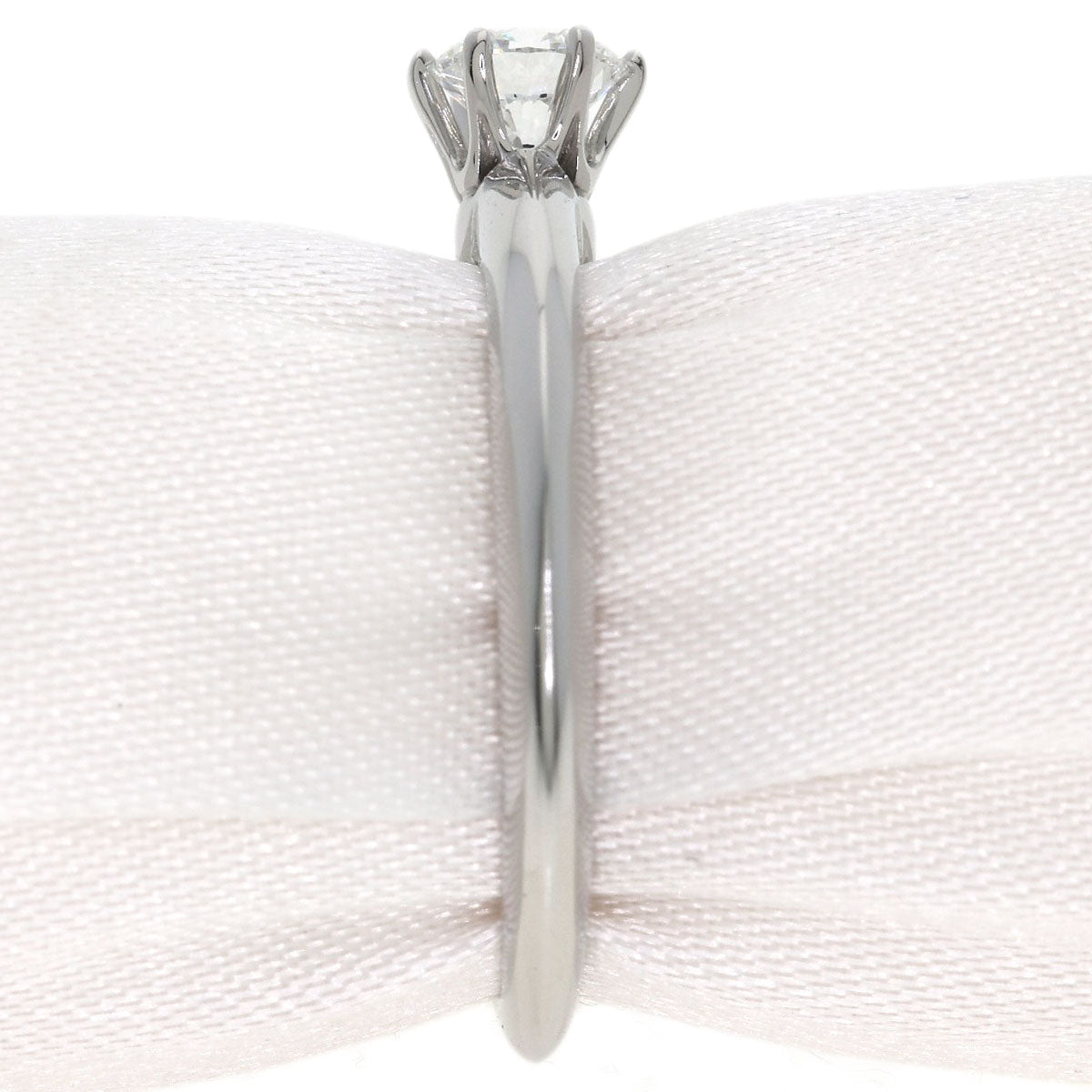 TIFFANY&Co. Solitaire Diamond Ring Platinum PT950 Ladies [Used]
