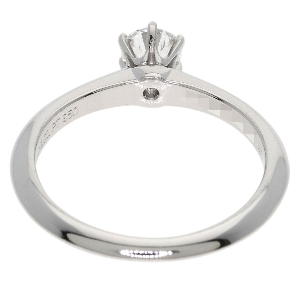 TIFFANY&Co. Solitaire Diamond Ring Platinum PT950 Ladies [Used]