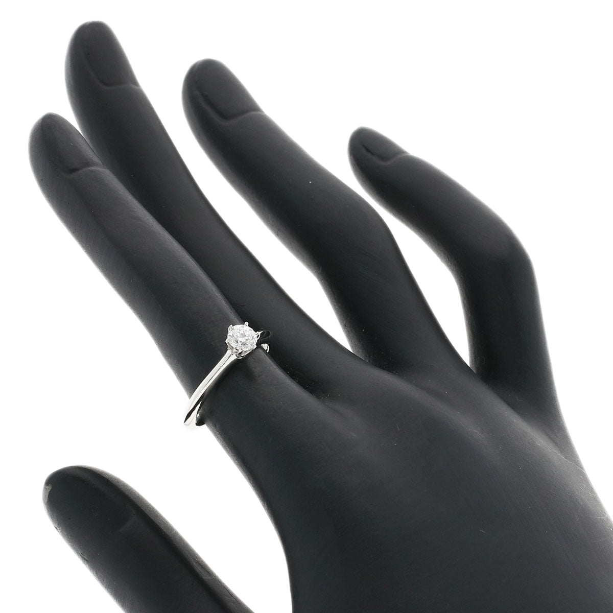 TIFFANY&Co. Solitaire Diamond Ring Platinum PT950 Ladies [Used]