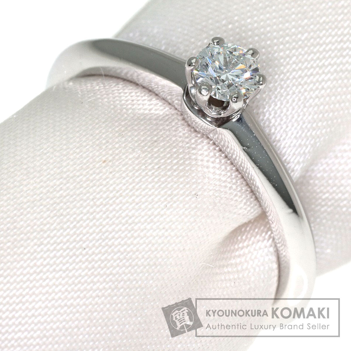 TIFFANY&Co. Solitaire Diamond Ring Platinum PT950 Ladies [Used]