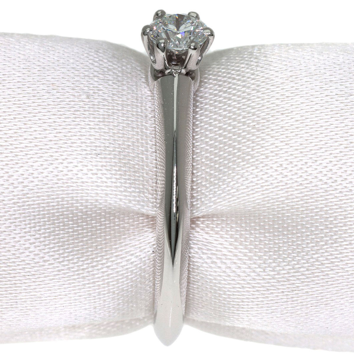 TIFFANY&Co. Solitaire Diamond Ring Platinum PT950 Ladies [Used]