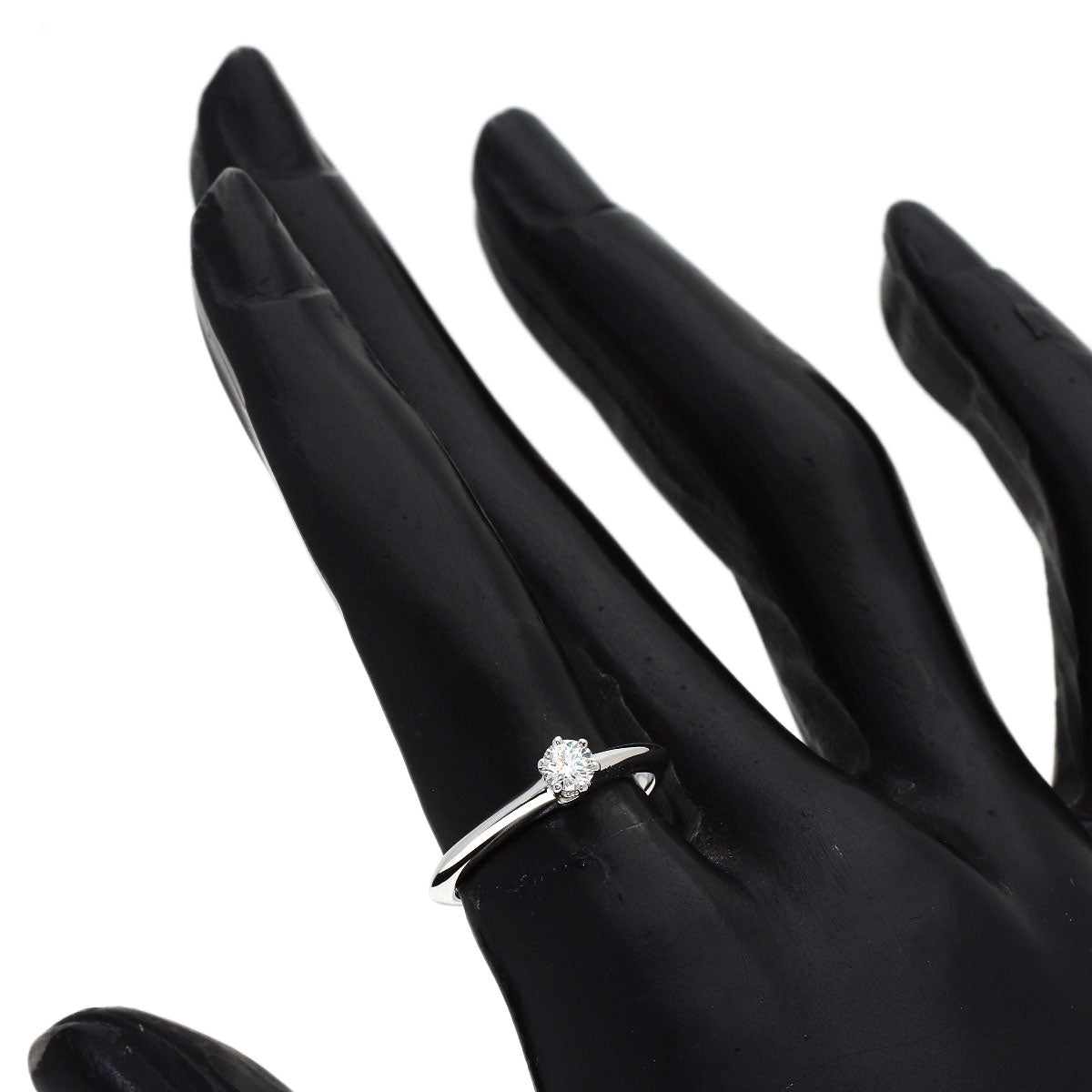 TIFFANY&Co. Solitaire Diamond Ring Platinum PT950 Ladies [Used]