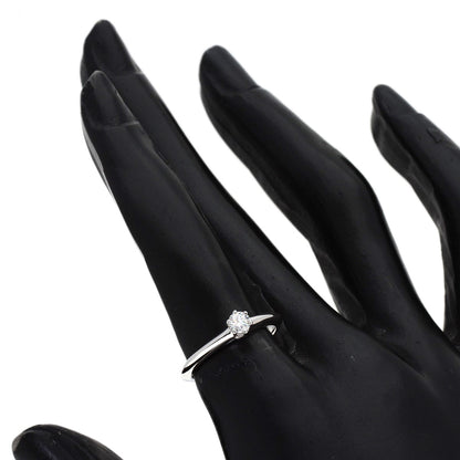 TIFFANY&Co. Solitaire Diamond Ring Platinum PT950 Ladies [Used]
