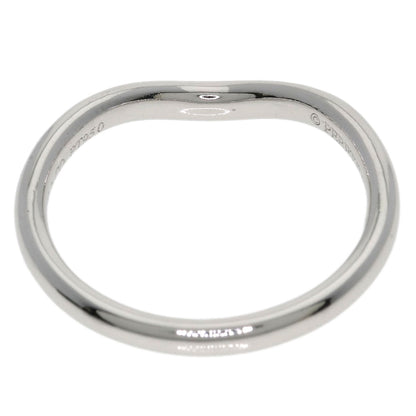 TIFFANY&Co. Curved band Diamond Ring Platinum PT950 Ladies [Used]