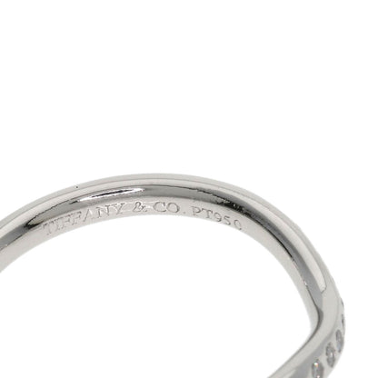 TIFFANY&Co. Curved band Diamond Ring Platinum PT950 Ladies [Used]