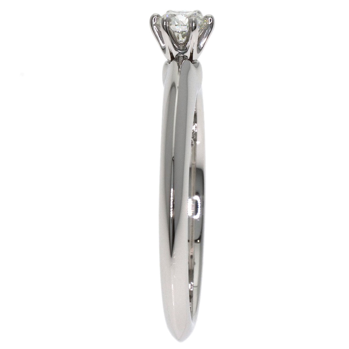 TIFFANY&Co. Solitaire Diamond Ring Platinum PT950 Ladies [Used]