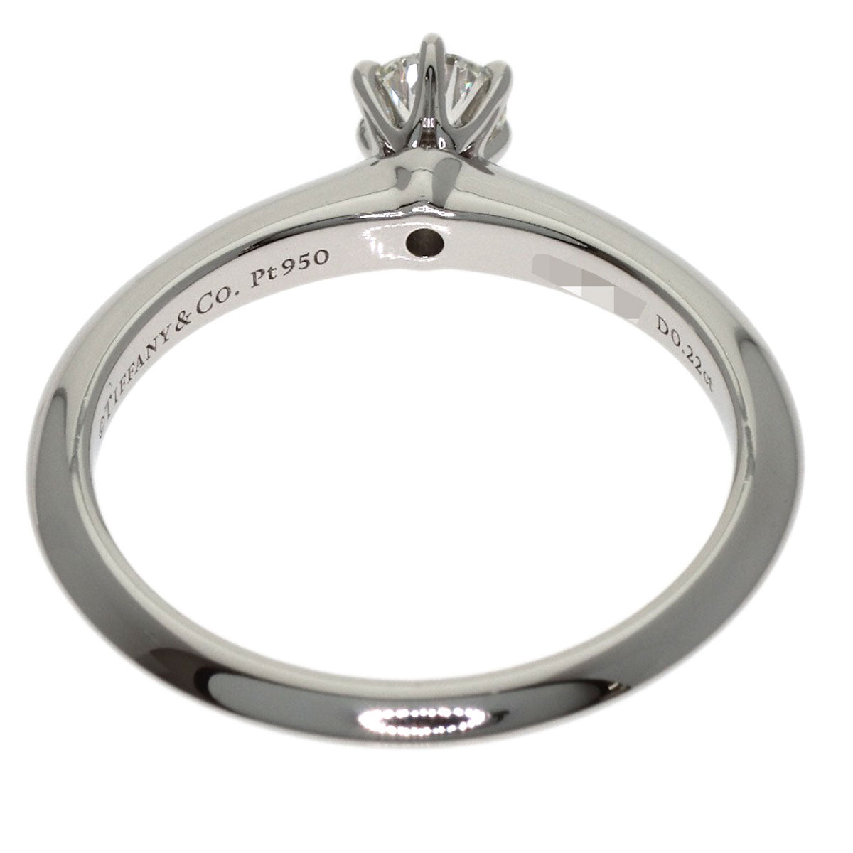 TIFFANY&Co. Solitaire Diamond Ring Platinum PT950 Ladies [Used]