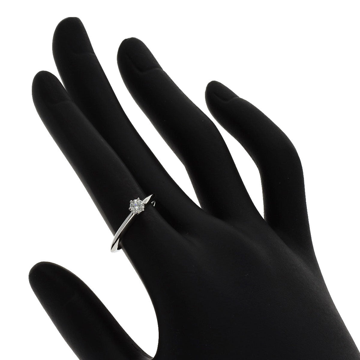 TIFFANY&Co. Solitaire Diamond Ring Platinum PT950 Ladies [Used]