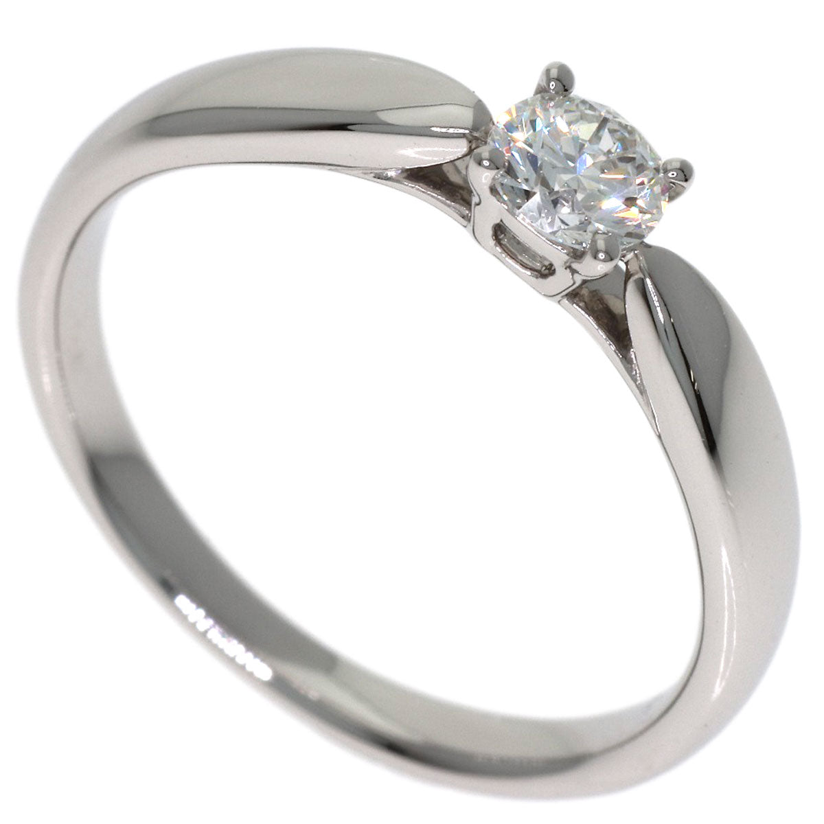 TIFFANY&Co. Harmony Solitaire Diamond Ring Platinum PT950 Ladies [Used]