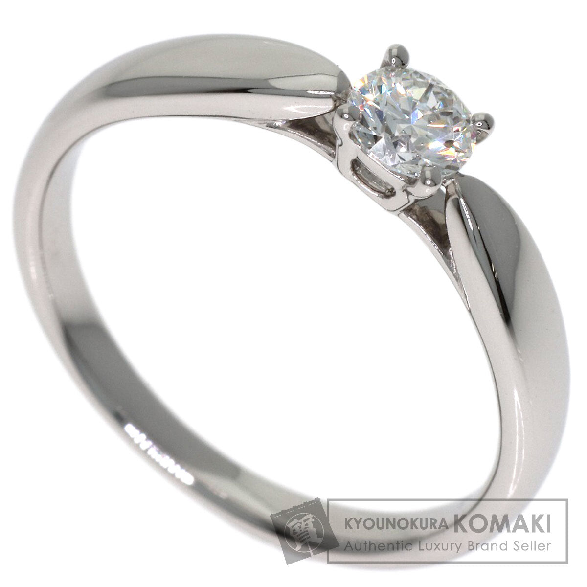 TIFFANY&Co. Harmony Solitaire Diamond Ring Platinum PT950 Ladies [Used]
