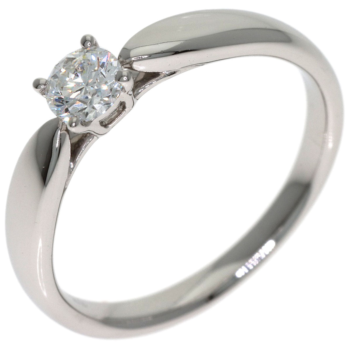 TIFFANY&Co. Harmony Solitaire Diamond Ring Platinum PT950 Ladies [Used]