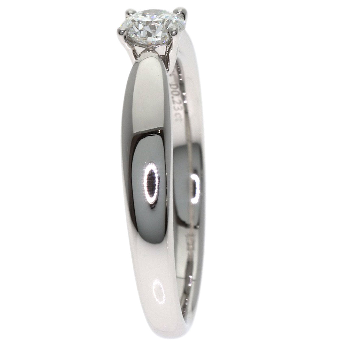 TIFFANY&Co. Harmony Solitaire Diamond Ring Platinum PT950 Ladies [Used]