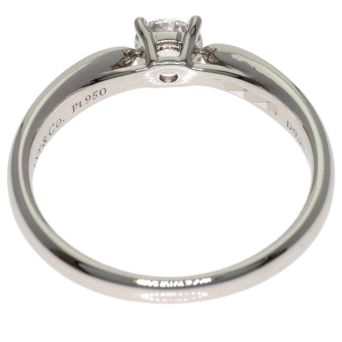 TIFFANY&Co. Harmony Solitaire Diamond Ring Platinum PT950 Ladies [Used]