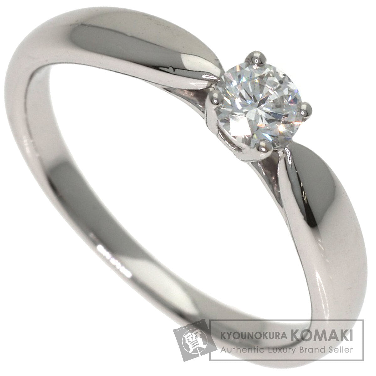 TIFFANY&Co. Harmony Solitaire 1P Diamond Ring Platinum PT950 Ladies [Used]