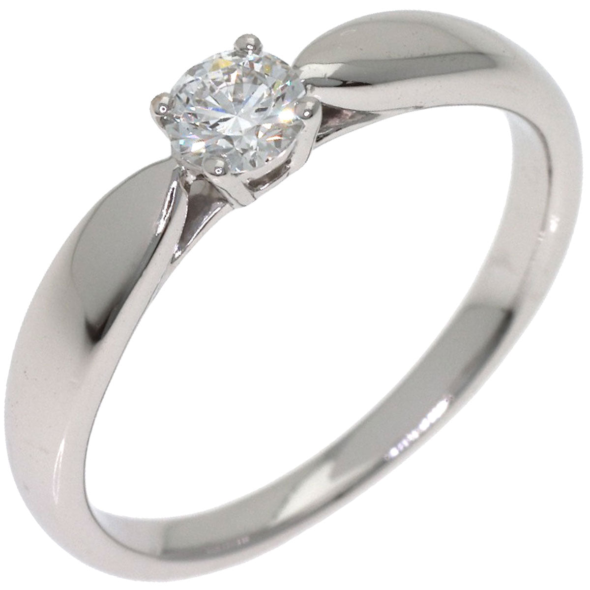 TIFFANY&Co. Harmony Solitaire 1P Diamond Ring Platinum PT950 Ladies [Used]