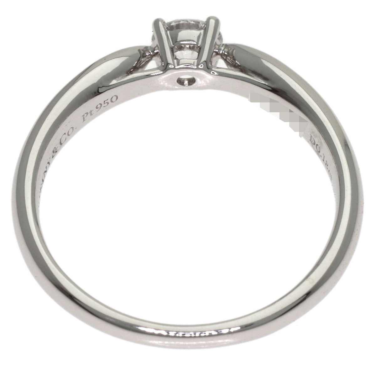 TIFFANY&Co. Harmony Solitaire 1P Diamond Ring Platinum PT950 Ladies [Used]