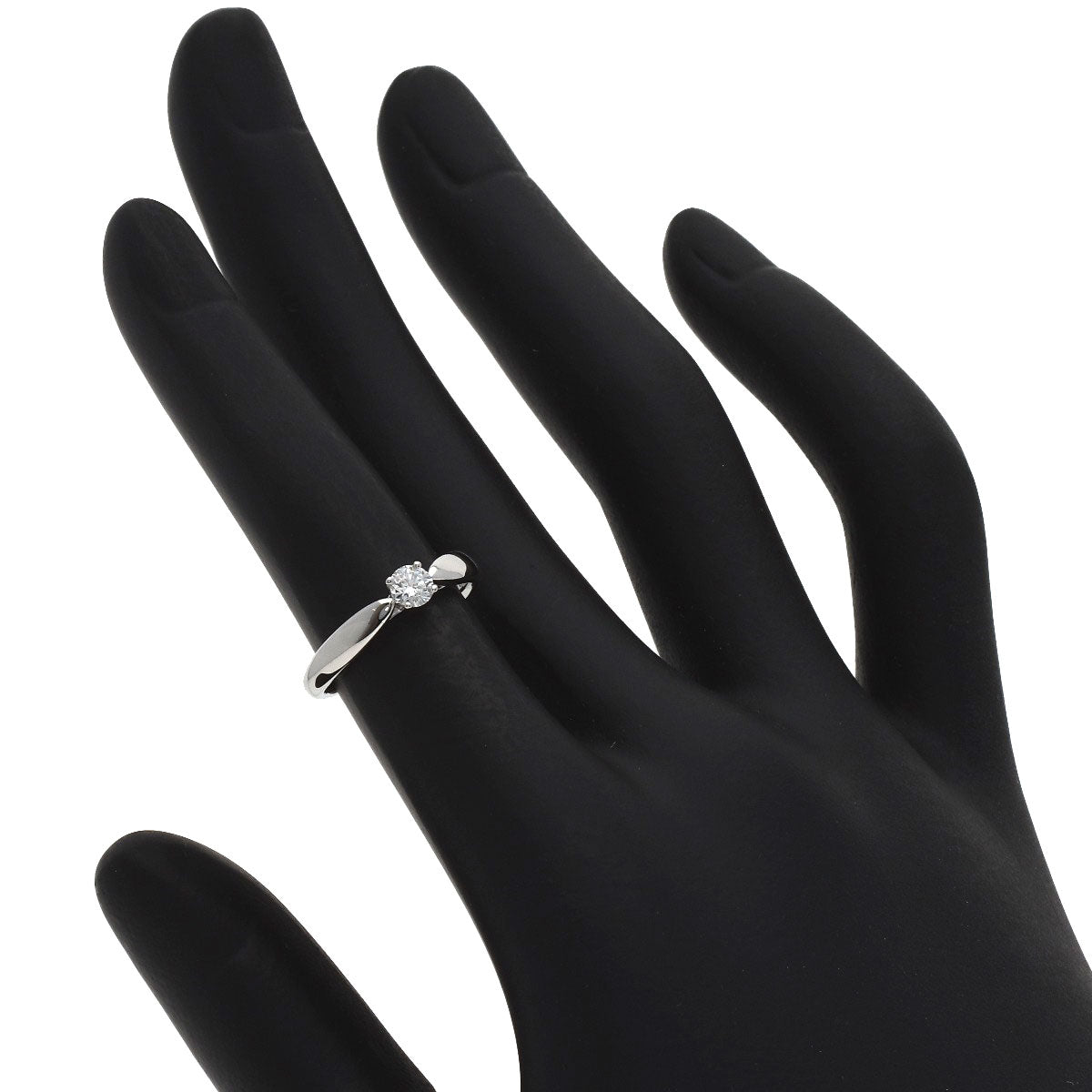 TIFFANY&Co. Harmony Solitaire 1P Diamond Ring Platinum PT950 Ladies [Used]