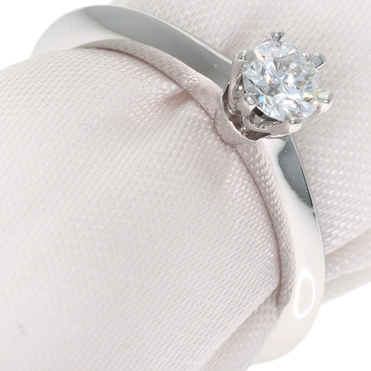 TIFFANY&Co. Solitaire Diamond Ring Platinum PT950 Ladies [Used]