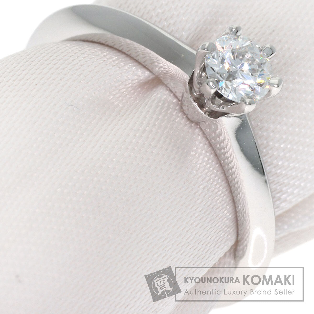 TIFFANY&Co. Solitaire Diamond Ring Platinum PT950 Ladies [Used]