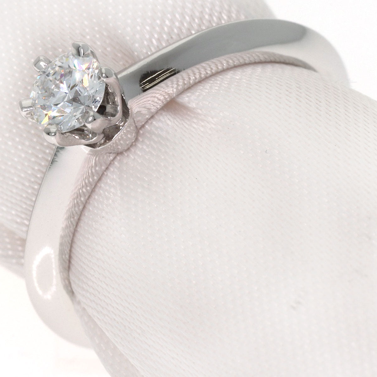 TIFFANY&Co. Solitaire Diamond Ring Platinum PT950 Ladies [Used]