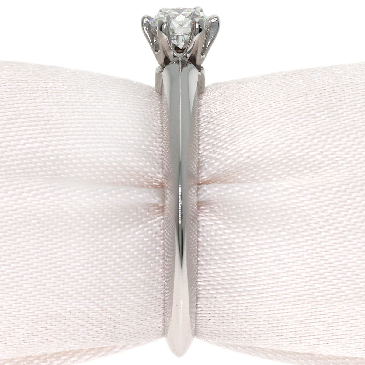TIFFANY&Co. Solitaire Diamond Ring Platinum PT950 Ladies [Used]