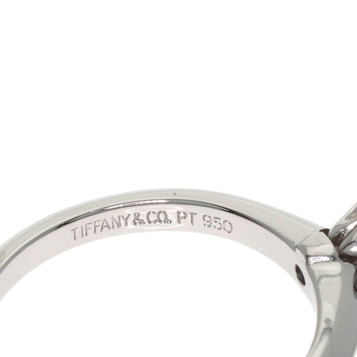 TIFFANY&Co. Solitaire Diamond Ring Platinum PT950 Ladies [Used]