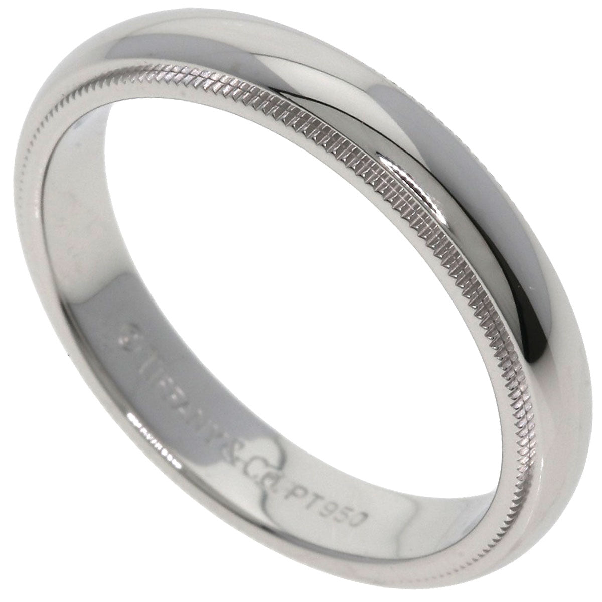 TIFFANY&Co. Milgrain Ring Platinum PT950 Ladies [Used]