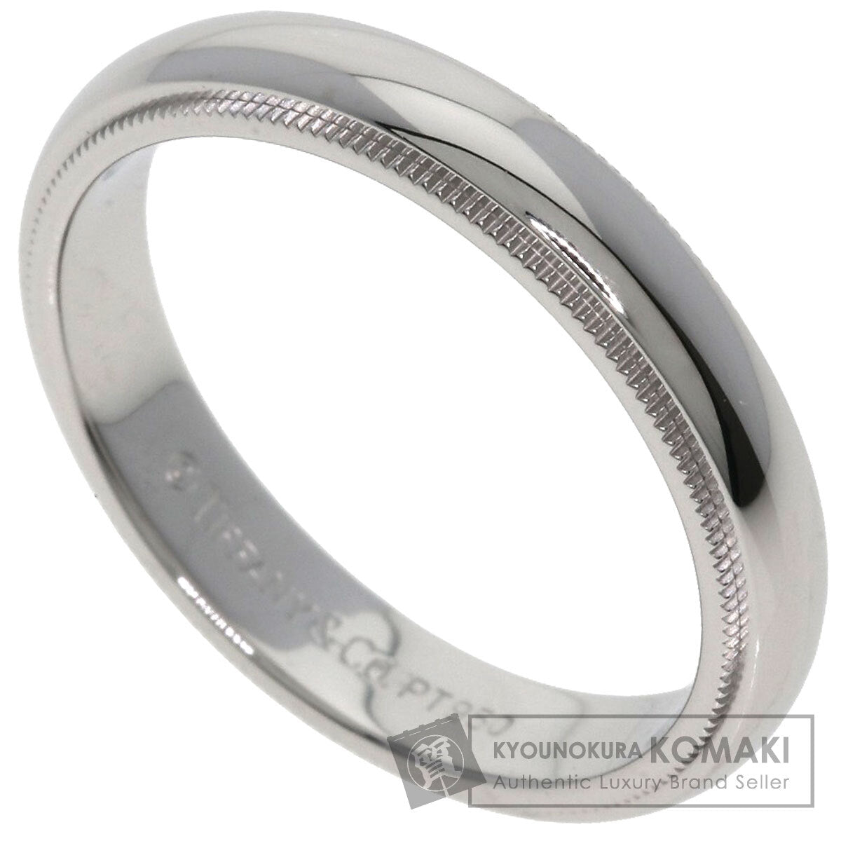 TIFFANY&Co. Milgrain Ring Platinum PT950 Ladies [Used]