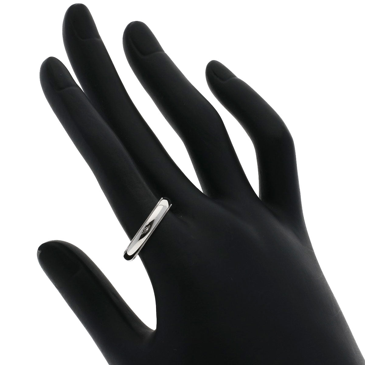 TIFFANY&Co. Milgrain Ring Platinum PT950 Ladies [Used]