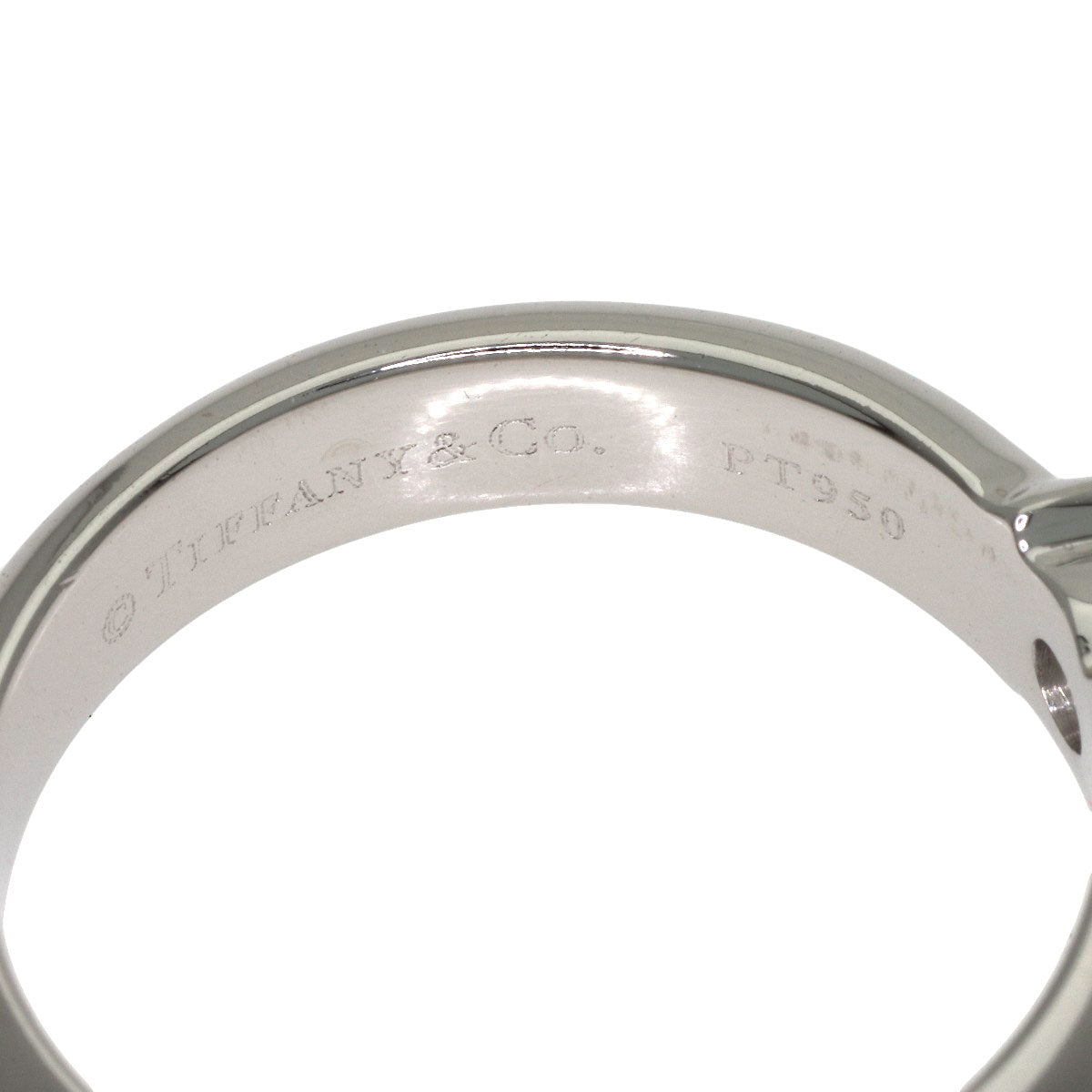 TIFFANY&Co. Dots Solitaire Diamond Ring Platinum PT950 Ladies [Used]