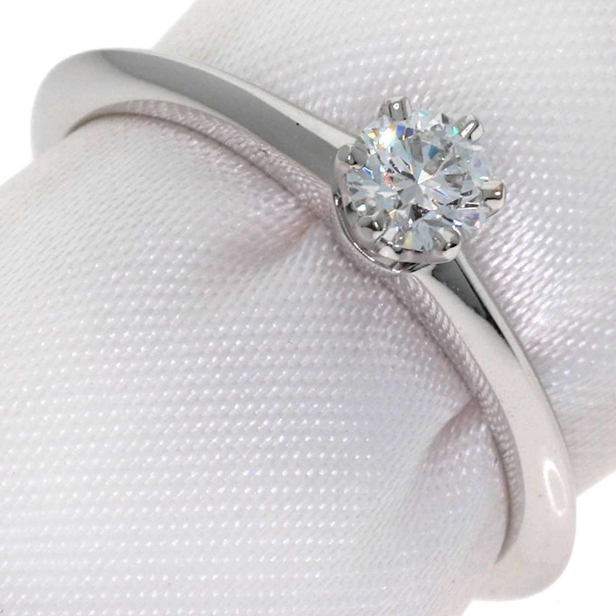 TIFFANY&Co. Solitaire Diamond Ring Platinum PT950 Ladies [Used]